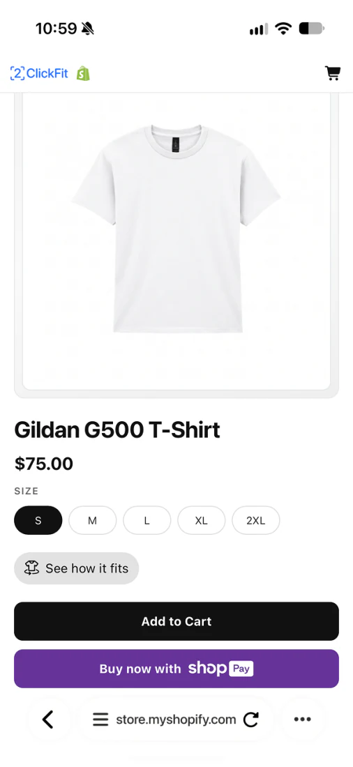 Product page customization example 1
